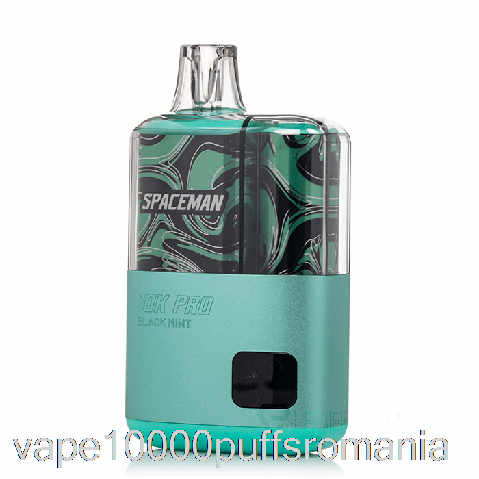 Vape Romania Spaceman 10k Pro Menta Neagra De Unica Folosinta